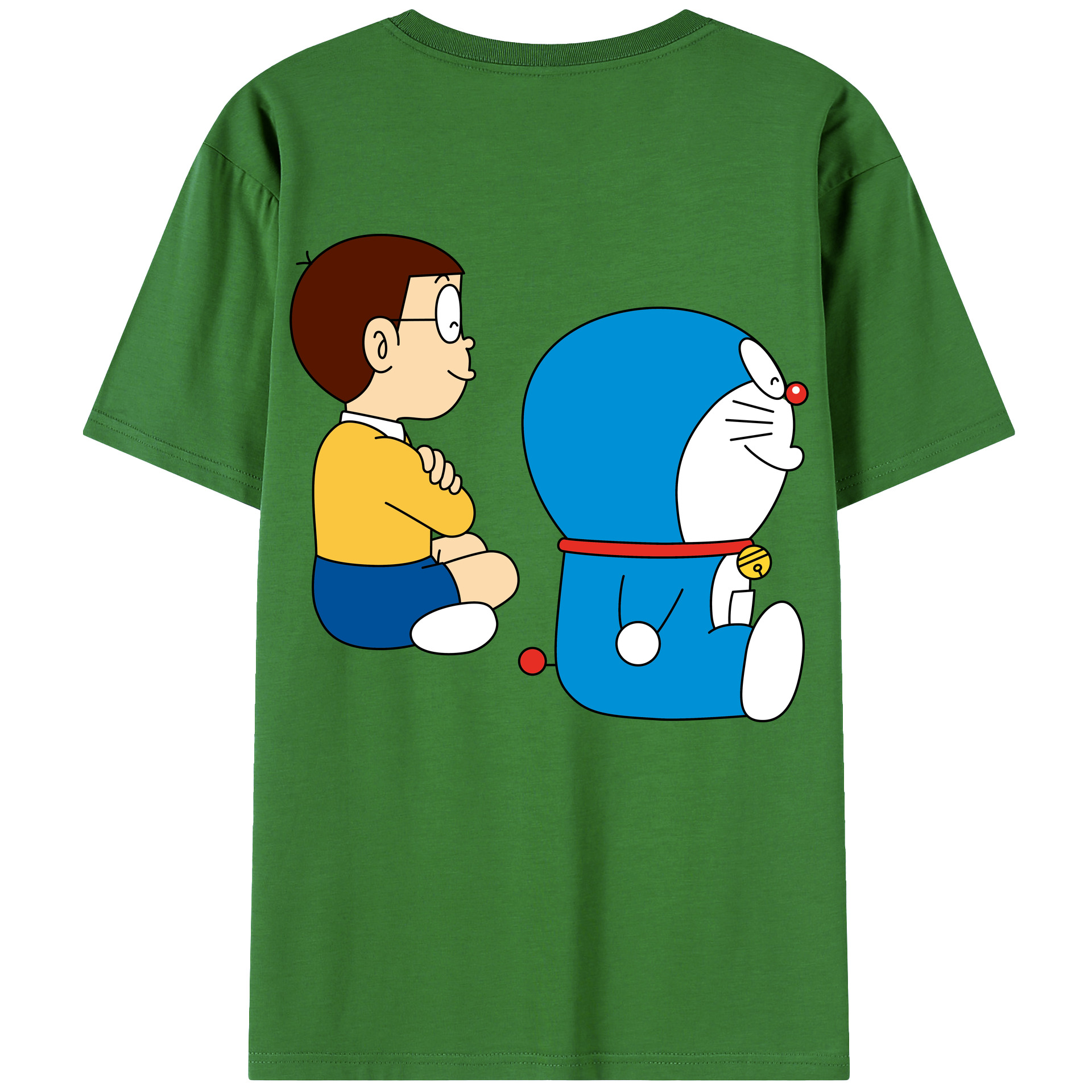 （画像用） ドラえもん 野比 のび太 Doraemon Nobita Nobi レディース半袖Tシャツ(バックプリント)